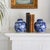 Pair of Blue and White Chinese Chinoiserie Prunus Blossom Lidded Ginger Jars For Sale - Image 4 of 14