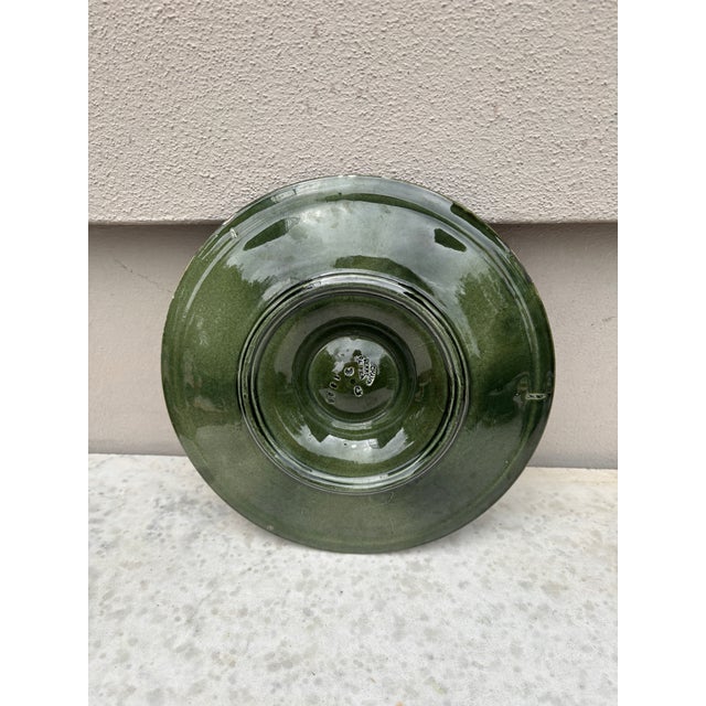 Late 19th Century 19th Century Majolica Oyster Plate Longchamp For Sale - Image 5 of 5