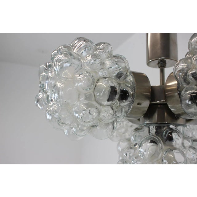 1970s Vintage Raspberry Chandelier for Kamenický Šeno, 1970 For Sale - Image 5 of 12