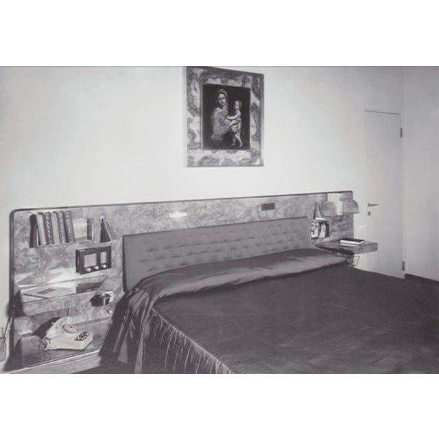 Gio Ponti Headboard and Bedframe With Attached Nightstands For Sale - Image 12 of 12