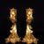 Asian Pair of Antique Gilt Bronze Phoenix Candlesticks, 4.7kg For Sale - Image 3 of 9