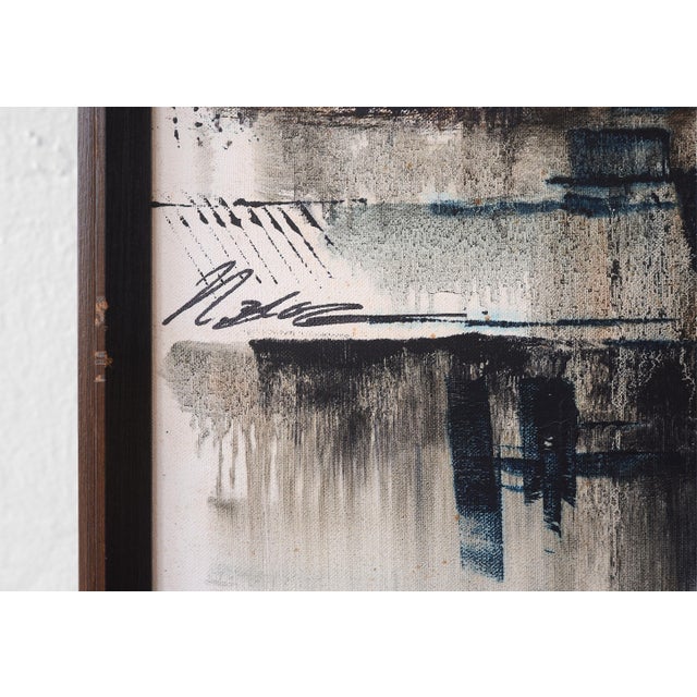 Mid Century Asian Seaside Village Watercolor Painting For Sale In San Francisco - Image 6 of 15