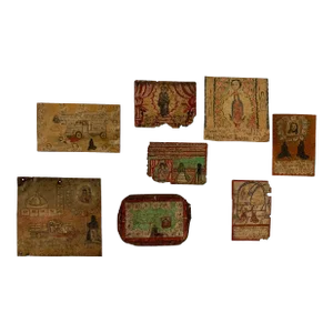 Collection of Mexican Prayer Plaques "Retablos Ex-Votos" from 1950s and 1960s