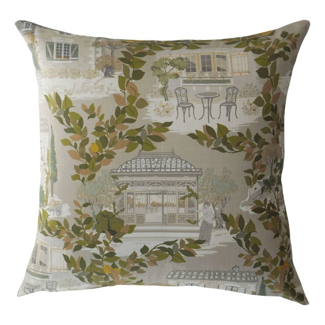 22" Maison Veranda Pillow Cover For Sale