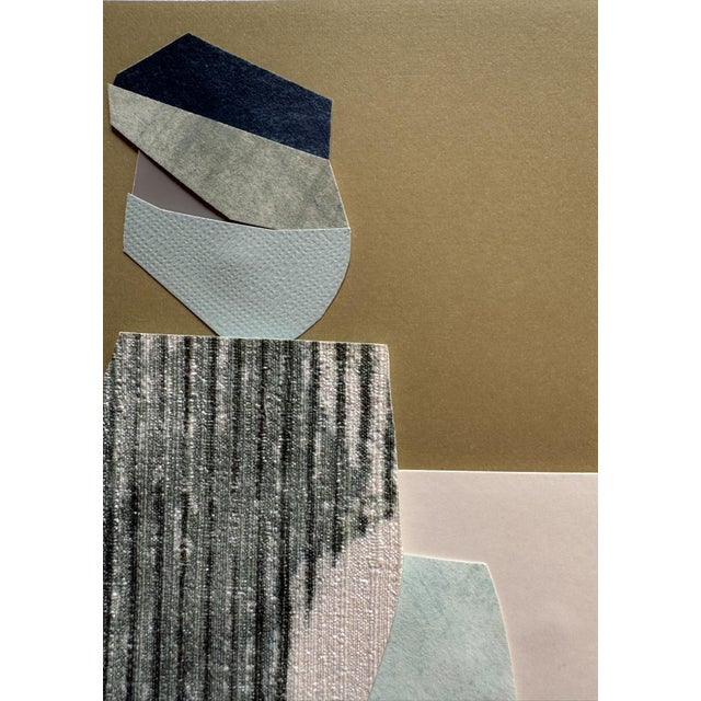 "Superbloom 6" Original Mixed-Media Collage on Paper by Zac Woodiel For Sale In Little Rock - Image 6 of 9