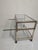 Vintage Brass Bar Cart For Sale - Image 5 of 7
