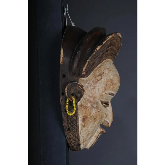 Wood Antique Carved Wooden Face Mask For Sale - Image 7 of 11