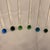 Royal Blue Vintage Coastal Nautical Sea Life Cocktail Stirrers Swizzler Sticks Set of 6 For Sale - Image 8 of 9