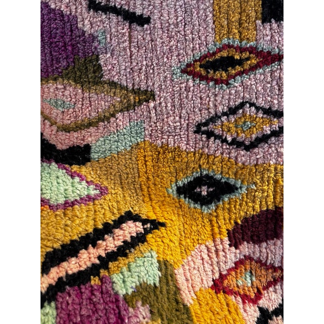Bauhaus Vintage Berber Moroccan Rug, 1990 For Sale - Image 3 of 11