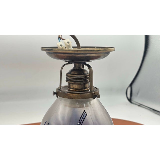 Brass Ceiling Lamp, 1890s For Sale - Image 4 of 8