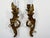 Art Deco 1930s A Pair of Art Deco Single Arm French Candle Lights Bronze Wall Sconces For Sale - Image 3 of 6
