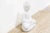Large Carved Marble Praying Buddha Statue For Sale In Los Angeles - Image 6 of 8