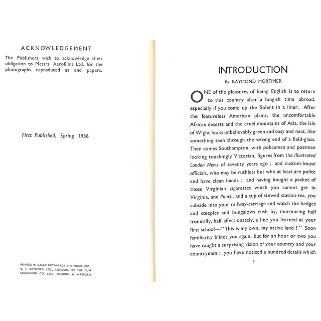 Traditional "The English at Home" Book 1936 Brandt, Bill For Sale - Image 3 of 12