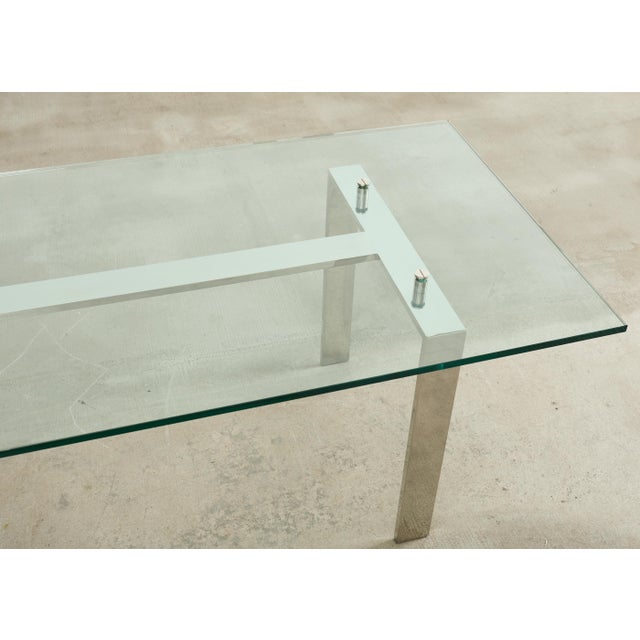 Ralph Lauren Italian Chrome Glass Langham Dining Table For Sale - Image 10 of 17