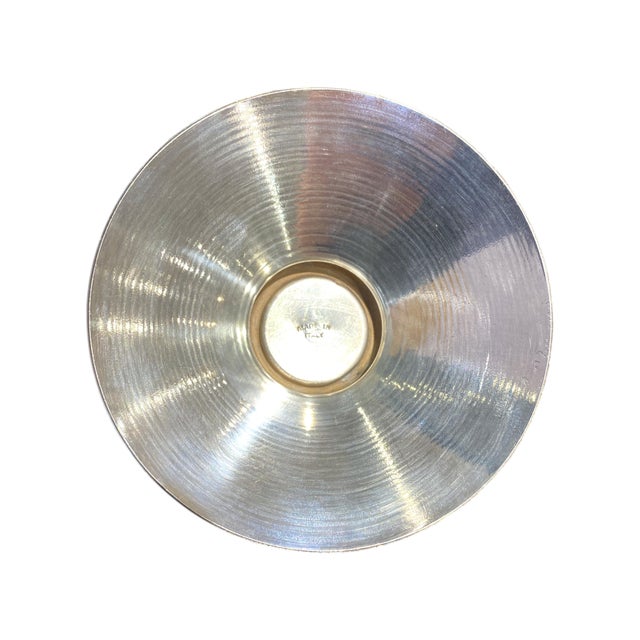 Vintage Italian Silver Plate Hand Hammered Vase For Sale - Image 17 of 18