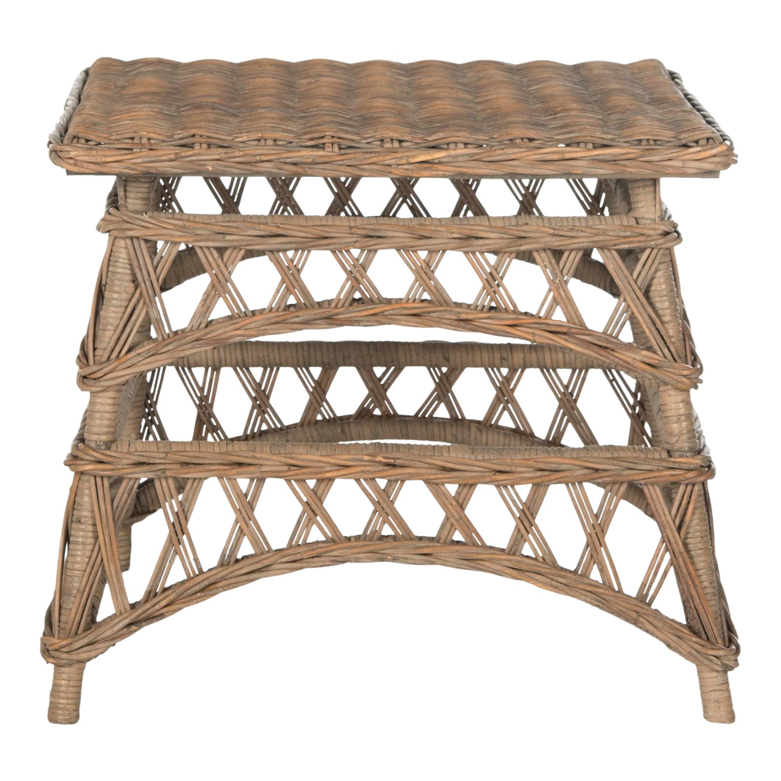 Wicker Accent Table in Natural Chairish