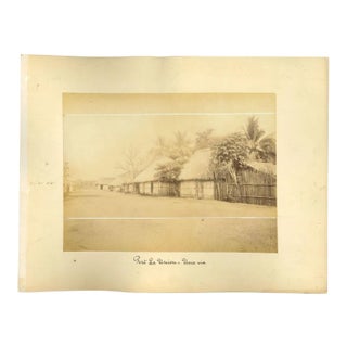 Ancient View of Puerto La Union, El Salvador - Vintage Print - 1880s For Sale