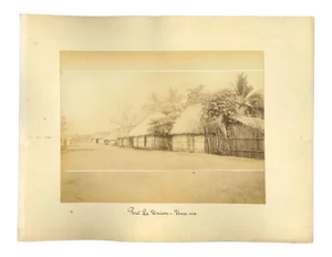 Ancient View of Puerto La Union, El Salvador - Vintage Print - 1880s