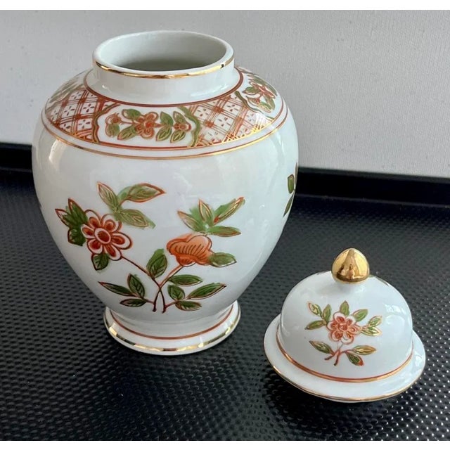 Andrea by Sadek 22k Gold Cherry Blossom Ginger Jar For Sale In New York - Image 6 of 11