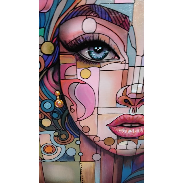 Textile "Stylized Woman," by Ricardo Maya For Sale - Image 7 of 10
