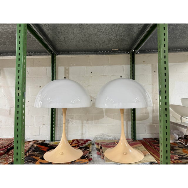 1970s Vintage Panthella Table Lamps by Verner Panton for Louis Poulsen, 1970s, Set of 2 For Sale - Image 5 of 13