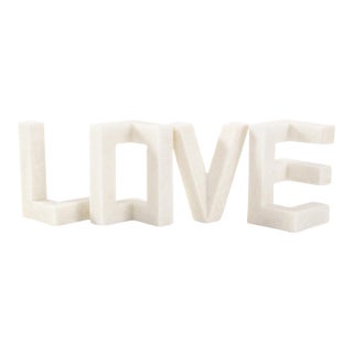 Just Say "Love" Sculpture in Polyresin For Sale