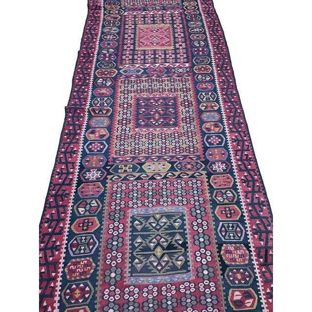 Dimensions: 353 cm x 113 cm (Approx. 139" x 44.5") Material: 100% natural, high-quality wool Dye: Genuine, vegetable-based...