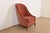 John Widdicomb Modern Art Deco Cherry Wood High Back Upholstered Tub Chair or Slipper Chair For Sale - Image 16 of 16