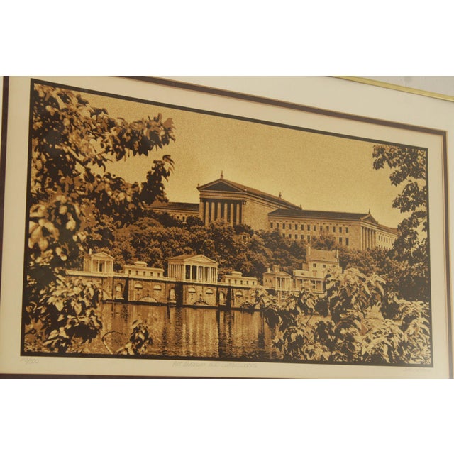 2000 - 2009 Robert Ehrlich and Linda Sacco 'Art Museum and Waterworks' Print For Sale - Image 5 of 12