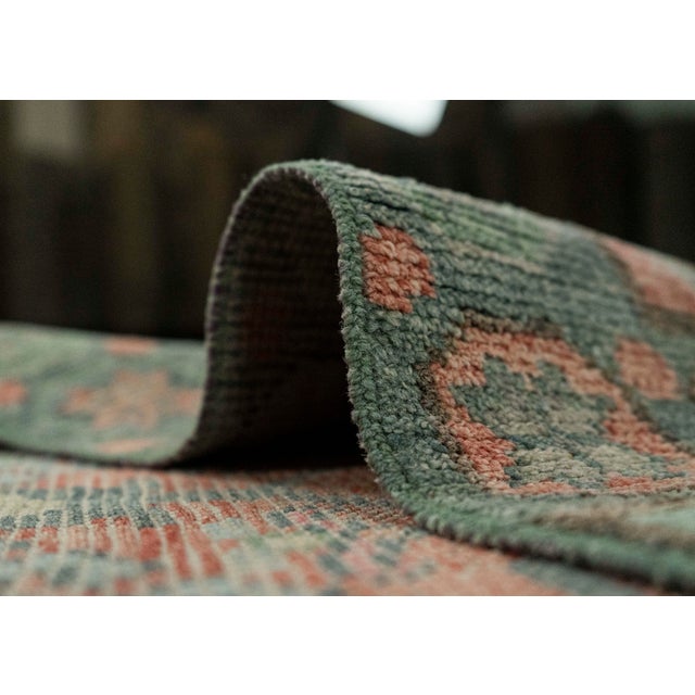 Textile Turkish Oushak Rug 2'9" x 8'4" #20222 For Sale - Image 7 of 8