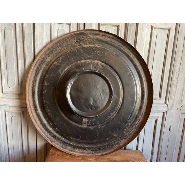 Metal French Wall Clock from Guerin Boutron Chocolat, 1930s For Sale - Image 7 of 10