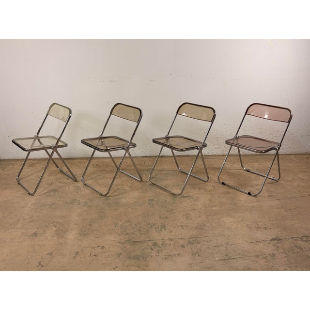 Plia Chairs by Giancarlo Piretti for Anonima Castelli, 1970s, Set of 4 For Sale - Image 3 of 13