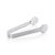 Contemporary Spiga Textured Ice Tong, Nickel For Sale - Image 3 of 3