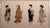 Japanese Antique Japanese Silk Brocade Oshie Art Geisha Puppet Dolls in Shadow Box Frame For Sale - Image 3 of 16