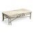 This striking coffee table blends classic materials with timeless design, featuring a generously scaled marble top resting...