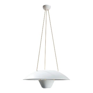 Michel Mortier M4 Suspension Lamp in White for Disderot For Sale