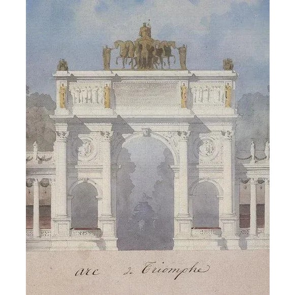 Artist: Emmanuel Brune Title: Arc de Triomphe Year: 1989 Signed: No Medium: Offset Lithograph Paper Size: 19.25 x 27.25...