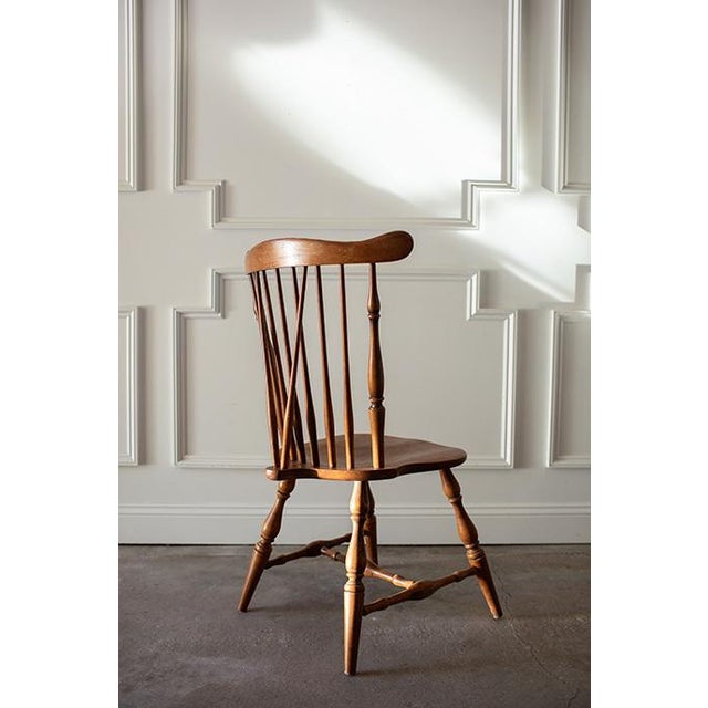 Vintage Heywood Wakefield Fan Back Windsor Dining Chairs, Set of 4 For Sale - Image 10 of 18