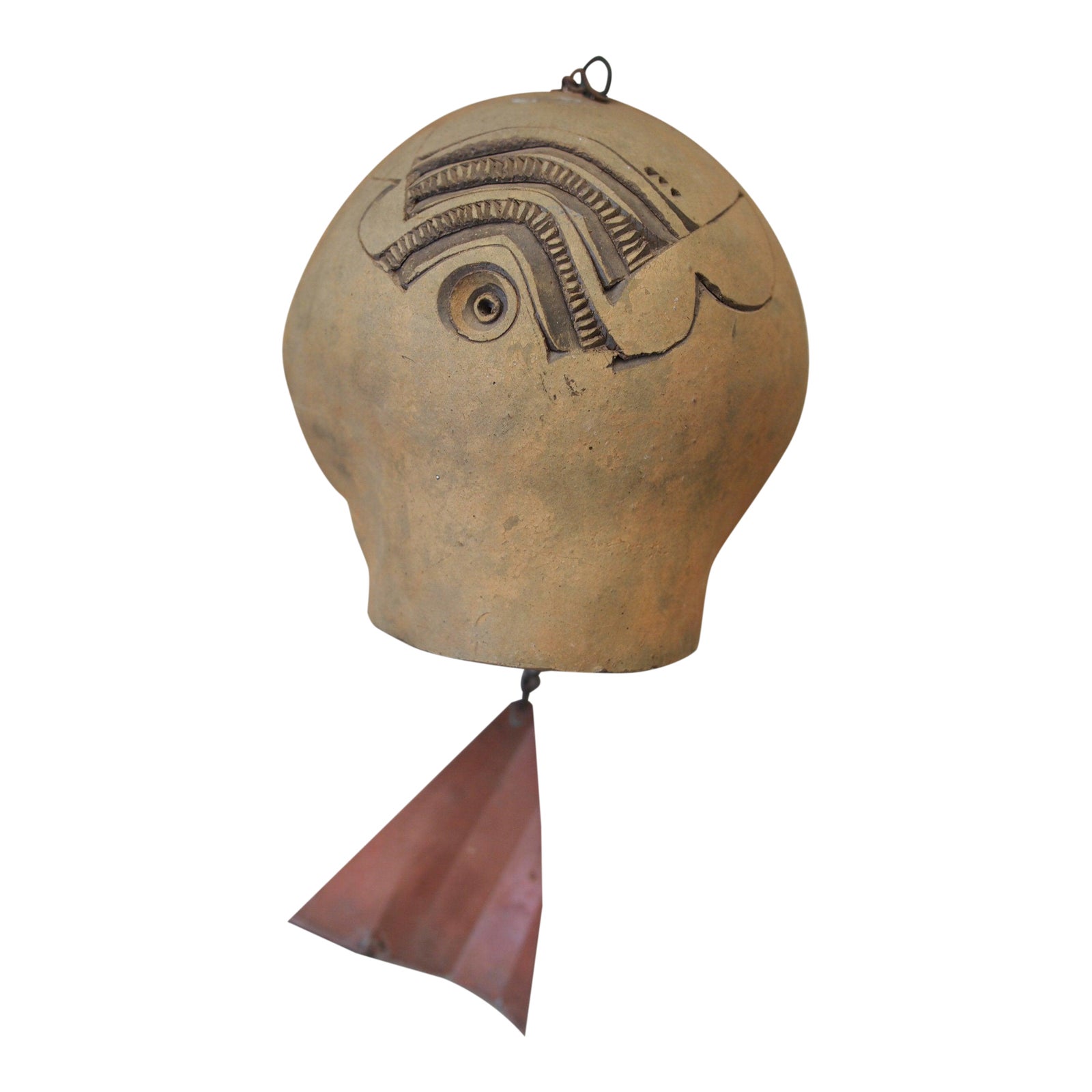 Vintage Paolo Soleri Large Ceramic Bell Wind Chime Chairish