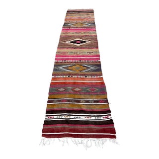 Vintage Pink Kilim Rug For Sale