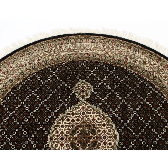 Vintage 20th Century Indian Wool Indo Tabriz Rug, 1980s For Sale - Image 6 of 11