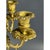 Brass 5-Light Candelabra with Hand-Painted Ceramic Inserts by Luigi Beccarelli, Italy, 19th Century For Sale - Image 6 of 8