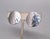 1970s Vintage Signed Napier Rhodium Plated Round Wavy Texture Clip Earrings-2 Pieces For Sale - Image 5 of 8