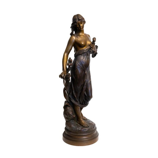 Edouard Drouot, Diana Sculpture, 19th Century, Bronze For Sale - Image 16 of 18