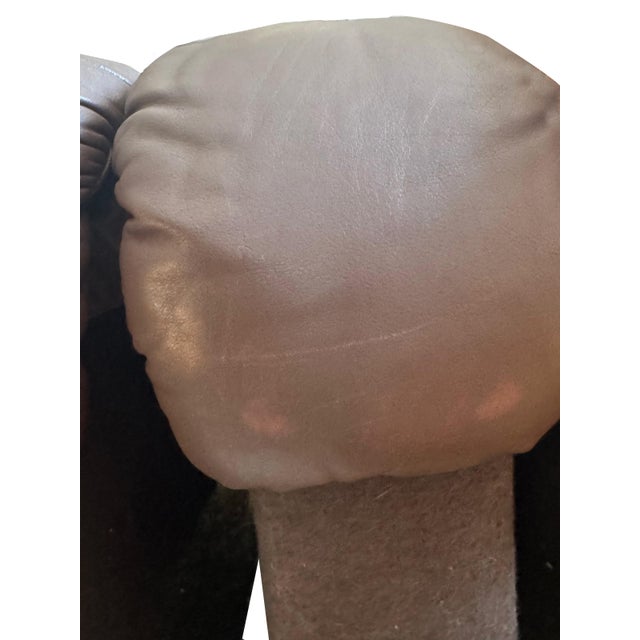 Vintage Modular Brown Leather Snake Sofa Ds600 Attributed to Elenora Peduzzi for De Sede, 1970s For Sale - Image 9 of 10