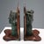 Bronze and Leather Bookends, Set of 2 For Sale - Image 5 of 10
