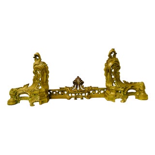 Louis XV Style Andiron in Chiseled Bronze, 20th Century For Sale