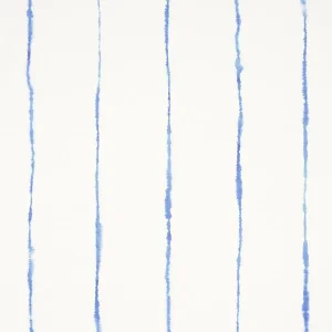 Sample - Schumacher x Backdrop Ephemera Wallpaper in Cornflower