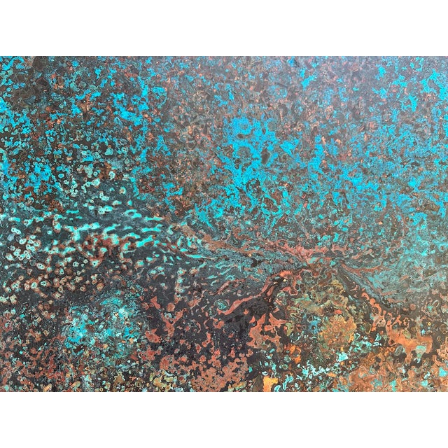 Copper Wall Art With Blue & Green Patina For Sale - Image 10 of 12