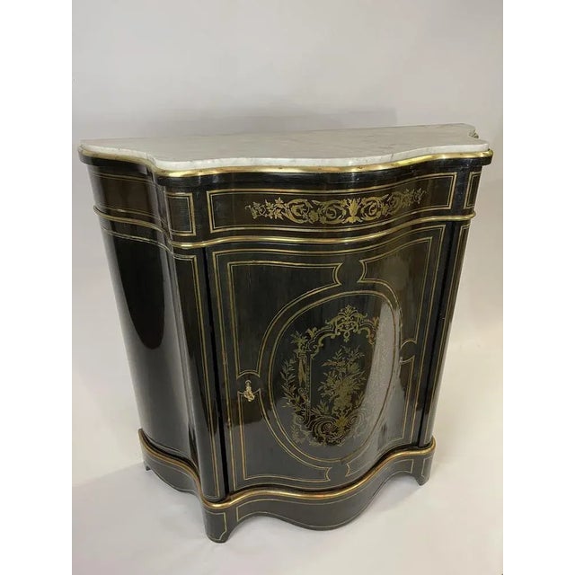 Blackened Wood Cabinet Napoléon 3 For Sale - Image 11 of 11